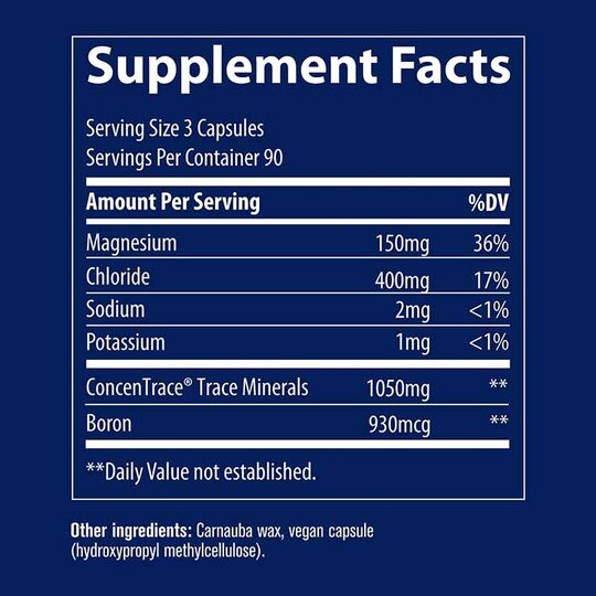 ConcenTrace Trace Mineral Capsules, TMR